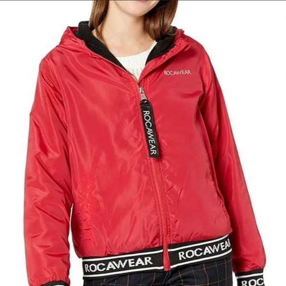 Red RocaWear Hooded Jacket - Picture 1 of 7